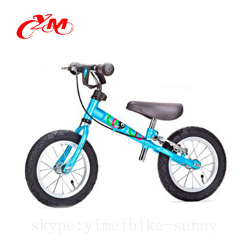 Yimei aluminum alloy balance bike with brake/exercise walking balance metal toy bike/ paddle less bikes kids balance cycle